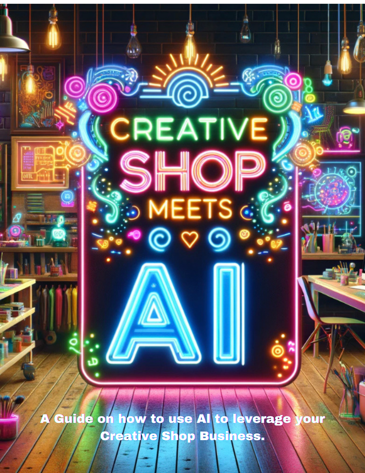 E- Book (Creative Shop Meets AI) with freebies